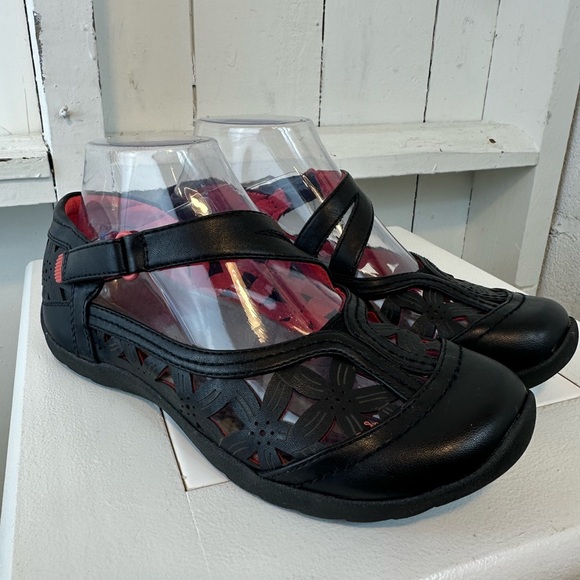 Baretraps Sandals Sneakers Shoes Women’s size 6.5 Farra Baretraos Black Velcro - Picture 5 of 12